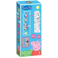 Luna: Peppa Pig misuratore di altezza da colorare, maxi puzzle da 25 pezzi