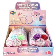 Luna: Perline infilabili in contenitore a forma di fiore, disponibili in più varianti, 1 pezzo