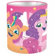 Luna: Portapenne da tavolo in metallo a forma di cilindro My Little Pony 10x11cm