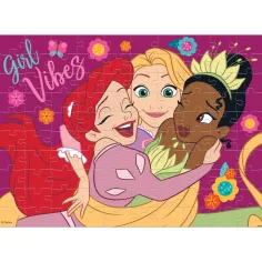 Luna: Principesse Disney 2 in 1 puzzle da 100 pezzi da colorare immagine 2
