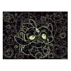 Luna: Puzzle da 100 pezzi Glow-in-the-Dark Disney Stitch immagine 3