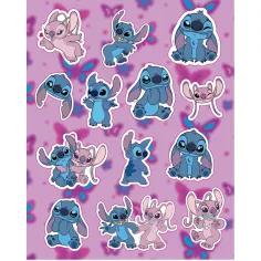 Luna: Set artistico Disney Stitch da colorare con 6 pennarelli e adesivi immagine 2