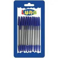 Luna: Set di 10 penne a sfera di colore blu