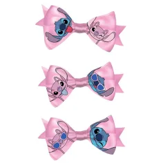 Luna: Set di 3 fermagli per capelli con fiocco di Lilo & Stitch immagine 2