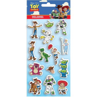 Luna: Set di adesivi 3D in rilievo di Toy Story su un foglio da 10x22 cm