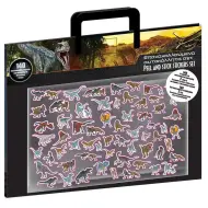 Luna: Set di adesivi Jurassic World con 140 adesivi e 4 sfondi