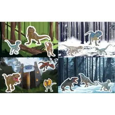 Luna: Set di adesivi Jurassic World con 140 adesivi e 4 sfondi immagine 2