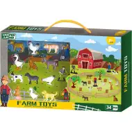 Luna: Set di gioco con animali Jasper Land Farm, 34 pezzi