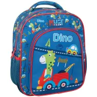 Luna: Zainetto per asilo Must Team dinosauri arrotondato a 2 scomparti 27x10x31cm