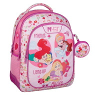 Luna: Zaino Must Team Disney principesse arrotondato a 3 scomparti 32x18x43 cm