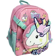 Luna: Zaino per lasilo Team Unikornis 1 scomparto con marsupio removibile 28x14x33cm