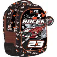 Luna: Zaino scolastico Must Team Street Racer per auto, arrotondato, con 3 scomparti, 32x18x43 cm