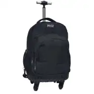 Luna: Zaino trolley scolastico Must Team Nero a 3 scomparti, zaino 31x24x45 cm