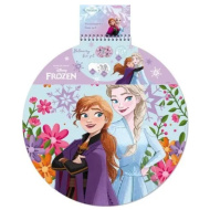 Luna: album da disegno rotondo di Frozen, 40 fogli, con adesivi