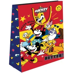 Luna: borsa regalo con stampa di Topolino e i suoi amici 33x12x45cm