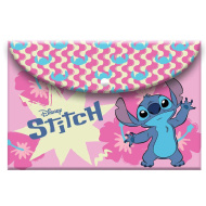 Luna: cartella con chiusura a pressione Disney Stitch in formato A4