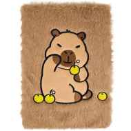 Luna: diario in peluche con stampa capibara