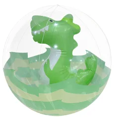 Luna: pallone da spiaggia a tema dinosauri.