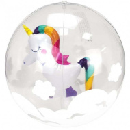 Luna: pallone da spiaggia a tema unicorno