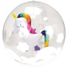 Luna: pallone da spiaggia a tema unicorno
