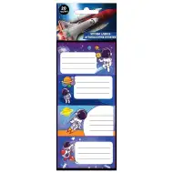 Luna: set di 20 etichette per quaderni NASA