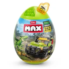 MAX Avventura Dino - Capsula a forma di uovo di dinosauro, confezione da 252 pezzi immagine 2
