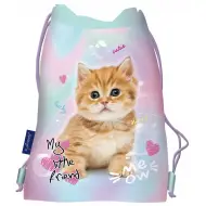 MY Little Friend - Sacca sportiva con motivo gattino pastello, 43x32cm