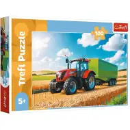 Macchine agricole: Trattore con rimorchio puzzle da 100 pezzi - Trefl