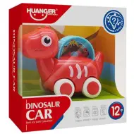 Macchinina con dinosauro rosso in movimento 10,5 cm