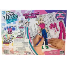 Magic Trace Studio: Disegno Splendente - Set di Gioco Creativo di Moda immagine 5