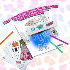 Magic Trace Studio: Disegno Splendente - Set di Gioco Creativo di Moda immagine 6