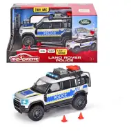 Majorette: Auto della polizia in metallo Land Rover con luci e suoni 12cm - Simba Toys