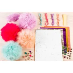 Make It Real: Set per creare adorabili pompon di pelliccia 4 pezzi immagine 5