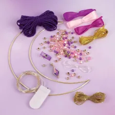 Make It Real: Set per creare un acchiappasogni a forma di luna con luci immagine 3