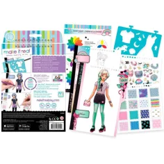 Make it Real: Quaderno di schizzi per stilisti con accessori - Pastel Pop immagine 2