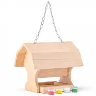 Mangiatoia per uccelli in legno con vernice - Woodyland