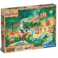 Mappa della storia de Il libro della giungla puzzle da 1000 pezzi - Clementoni
