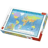 Mappa politica del mondo puzzle 2000 pezzi - Trefl