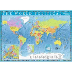 Mappa politica del mondo puzzle 2000 pezzi - Trefl immagine 2