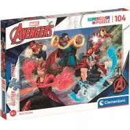 Marvel: Avengers Supercolor puzzle glitterato 104 pezzi - Clementoni
