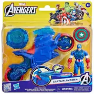 Marvel: Capitan America con moto e lanciatore di scudo - Hasbro