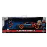 Marvel: Figura di Dr. Strange e modello di auto Ford GT 2017 1/32 - Simba Toys