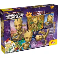 Marvel Groot 2 in 1 puzzle da 250 pezzi e libro da colorare 50x35cm - Lisciani