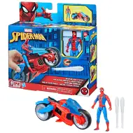Marvel: Spider-Man - Web Blast Cycle con moto di Spider-Man e figura - Hasbro