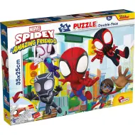 Marvel Spidey 2 in 1 puzzle da 24 pezzi e album da colorare 35x25 cm - Lisciani