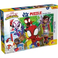 Marvel Spidey e la sua squadra 2 in 1 puzzle da 24 pezzi e libro da colorare 50x35 cm - Lisciani