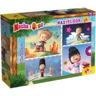 Masha e Orso Masha scopre il mondo maxi puzzle da pavimento 24 pezzi 70x50cm - Lisciani