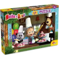 Masha e Orso cottura di muffin puzzle da 24 pezzi 50x35cm - Lisciani
