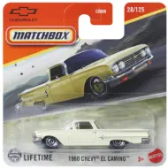 Matchbox: 1960 Chevy El Camino auto giocattolo beige 1/64 – Mattel