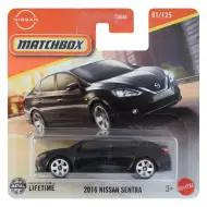 Matchbox: 2016 Nissan Sentra auto giocattolo nero 1/64 - Mattel